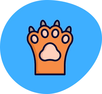 Illustration of an animal paw