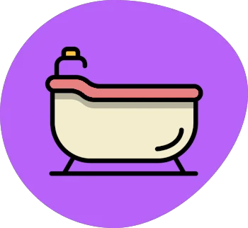 Illustration of a bathtub